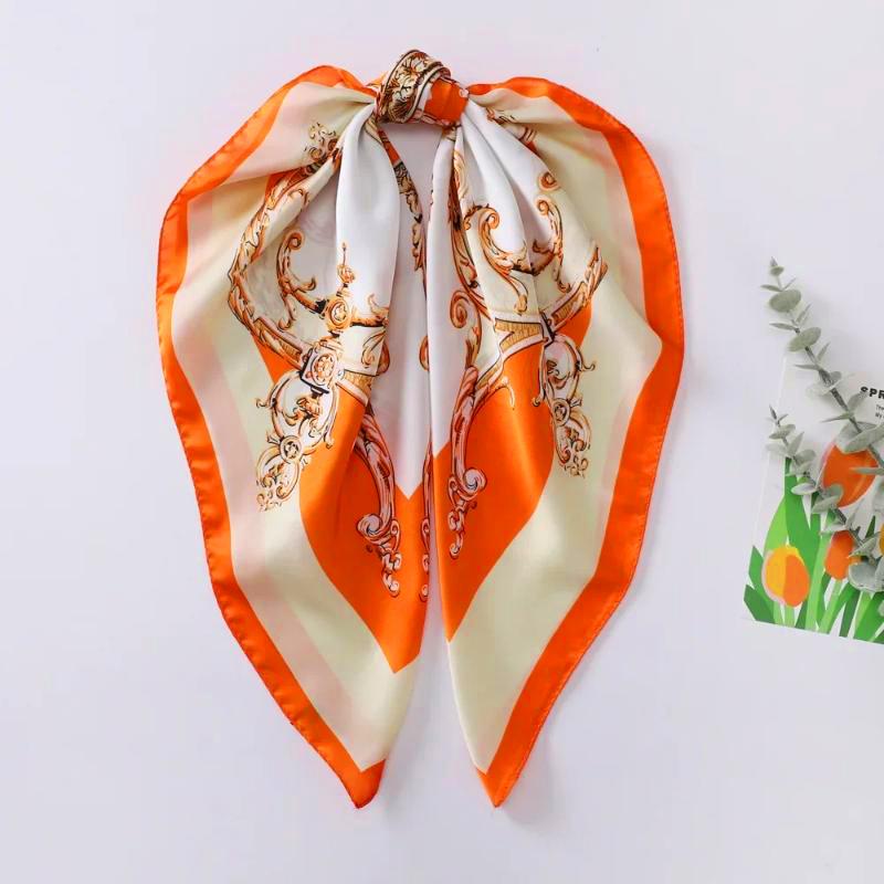 Silk Scarf 70x70cm Luxury Brand Designer Hair Leopard print Handkerchief Hijab Shawl Women bandanna foulard muffler wrap