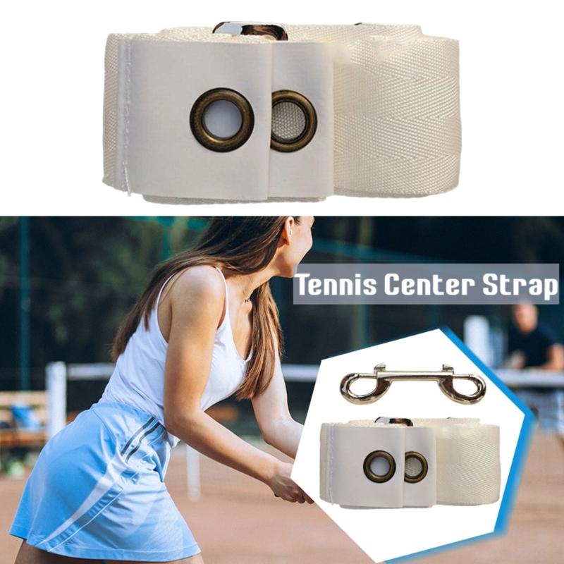 Professional Tennis Courts Center Band Adjustable Height Tennis Net Straps Nylon Webbing with Stainless Steel Buckle