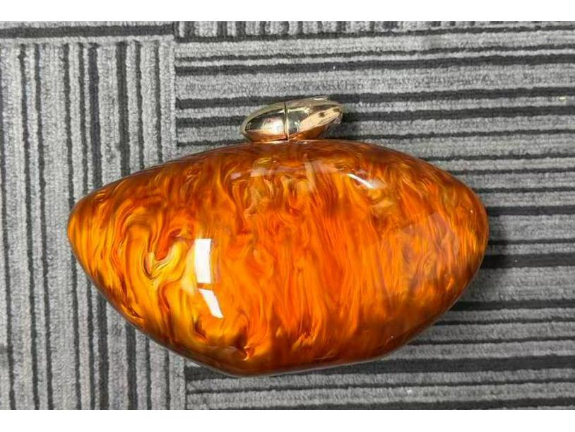 Chic Marmor Akrylväska: Elegant Gåsäggsdesign, Mångsidig Handhållen eller Crossbody Kvällsaccessoar