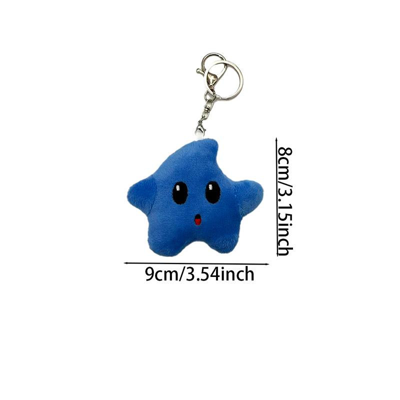 Treasuringu New Colorful Stars Pendant Cute Star Pp Cotton Filling Pillow Star Plush Dolls Kids Birthday Gifts Home Decorat