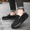 Summer Quality Selection Casual Men Shoe Black Solid Color Soft Sole Comfort Breathable Trend Men Lazy Loafers Zapatillas Hombre