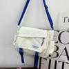 Large Capacity Tooling Multi-pocket Messenger Bag Leisure Student Shoulder Versatile Messenger Bag Solid Color Anti-splashing Women's Bag