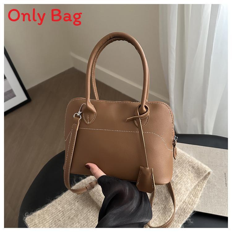 Pu Shell Bag For Women With Zipper Closure And Inner Pouch For Daily Use