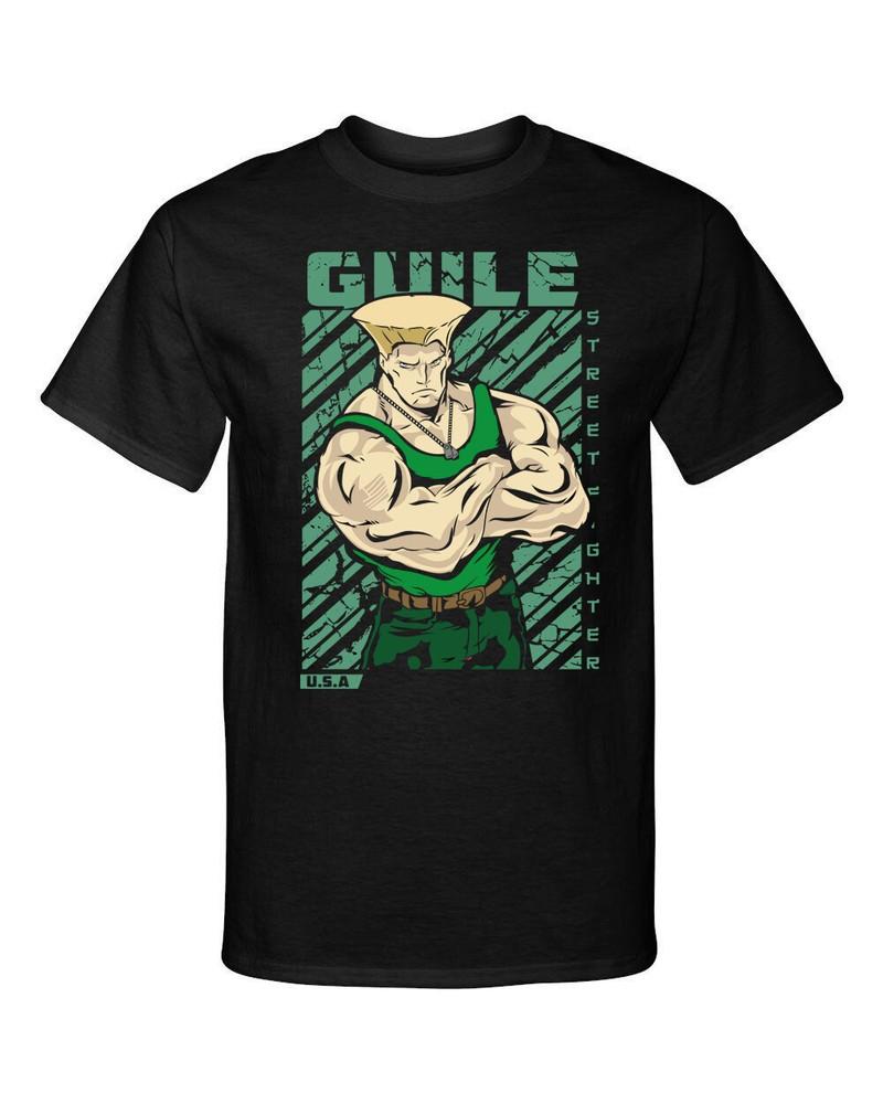 Street Fighter Guile USA Video Martial Arts Gaming Tee Shirt Unisex T-Shirt XXXL