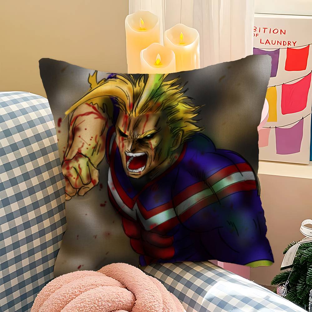 My Hero Academia All Might Personalized Pillow Cover Kids Bedroom Wild Party Decor Pillowcase Kid Birthday Shower Gift