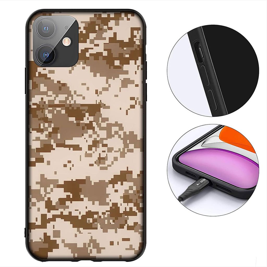 Camo Pattern Military Army Camouflage Cover for Samsung Galaxy Note 20 9 10 S8 S10 Lite S9 Plus A54 A53 A21S S10E A17 Phone Case