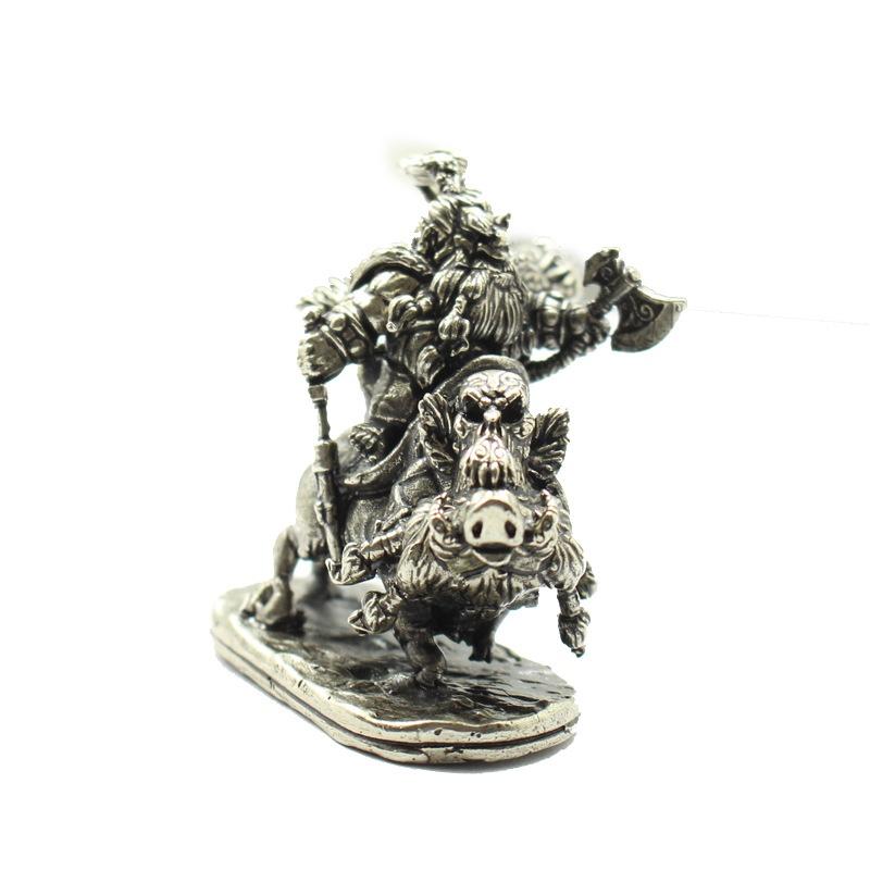 

Мультяшные Настольные Медные Солдатики Декоративные Украшения Ретро Легионер Гном Кавалерист Фигурки Игрушки Axe Cavalry