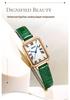 OFNS Women's Retro Roman Numeral Quartz Watch - Square Waterproof Wristwatch for Female Students