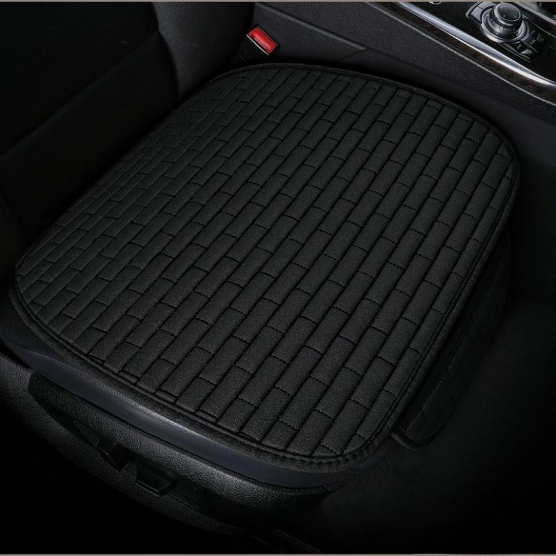 Universal Flax Linen Auto Seat Case Front Rear Non Slide All Season Automotive Protector Mat Pad Keep Warm Universal Fit Truck Suv Van