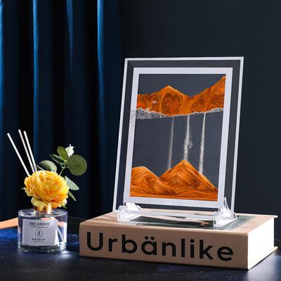 Immagine in movimento di arte della sabbia Soggiorno Ornamento 3d Pittura tridimensionale a clessidra Home Office