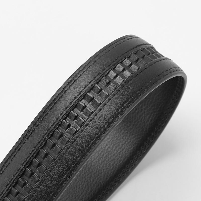 Dragon-Shaped 14-Pattern Two-Layer Cowhide Belt, Men'S Automatic Buckle Real Cowhide Brand Business Leisure Belt