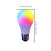 RGB Lightemitting Diode 16 Color Changing, E27, Dimmable, Remote Control, Mood Lighting