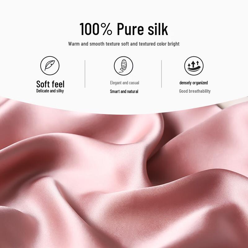 Hangsilu Suzhou Embroidery Mulberry Silk Scarf & Bookmark Pen Gift Set