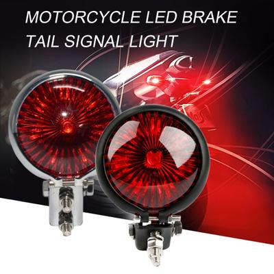 Rear Tail Light High Brightness Small Round Retro Motorcycle LED Brake