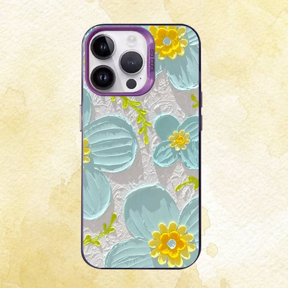 Oil painting flowers Phone Case For iPhone 17 16e 16 15 14 13 12 11 Pro Max X XR XS MAX Back Cover