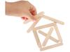 Interdruk Natural Wooden Sticks for Art Projects 50 Pcs 65x10 Mm