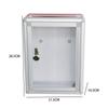 Suggestion Box with Lock Ballot Box Easy Installation Craftsmanship Charity Collection Donation Box for School Voting Contest