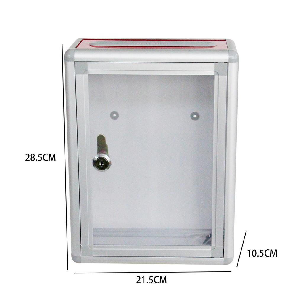 Suggestion Box with Lock Ballot Box Easy Installation Craftsmanship Charity Collection Donation Box for School Voting Contest