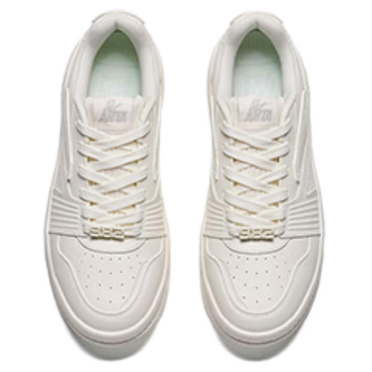 ANTA Skate Shoes Men's Low-top Ivory White