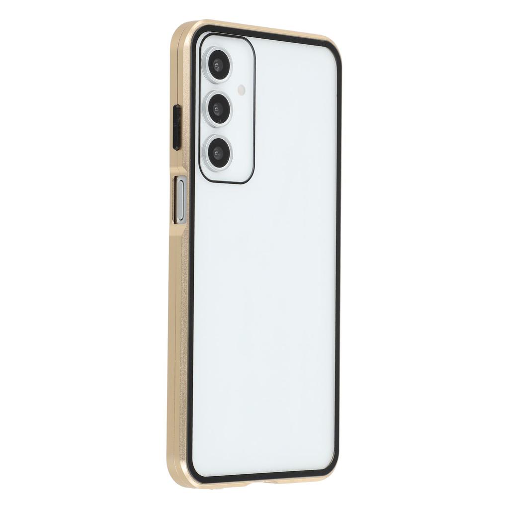 For Samsung Galaxy A16 5G/A16 4G Case with Anti-Spy Screen Protector Tempered Glass Metal Phone Cover Magnetic Clasp