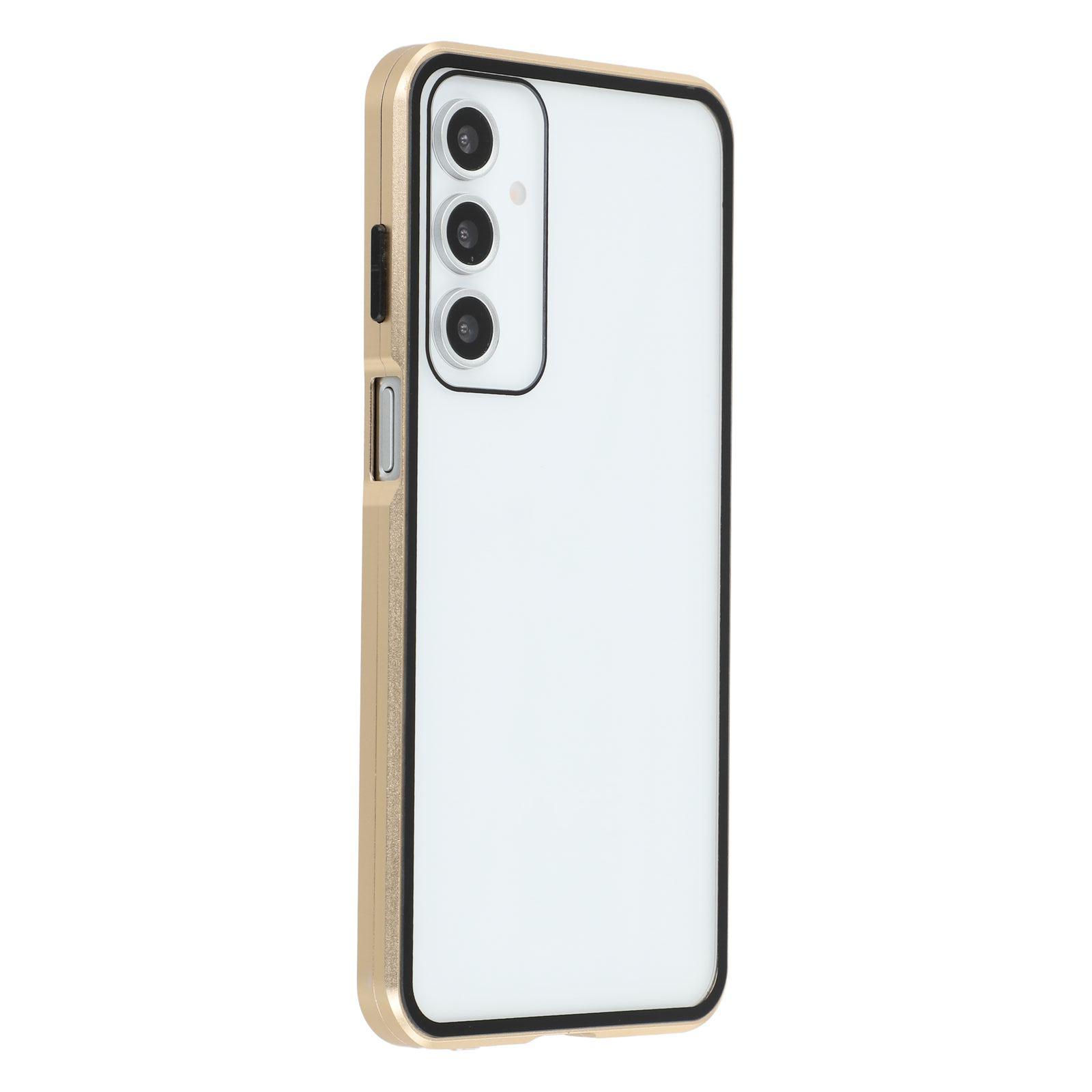 

For Samsung Galaxy A16 5G/A16 4G Case with Anti-Spy Screen Protector Tempered Glass Metal Phone Cover Magnetic Clasp Green