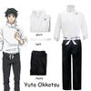 Anime Jujutsu Kaisen Yuta Okkotsu Costume Cosplay Hommes Femmes Fête d'Halloween Uniformes Hauts + Pantalon + Ceinture