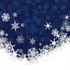Christmas Themed Three-piece Quilt Cover Digital Printing Bedding Set Blue Snowflake Bed Cover