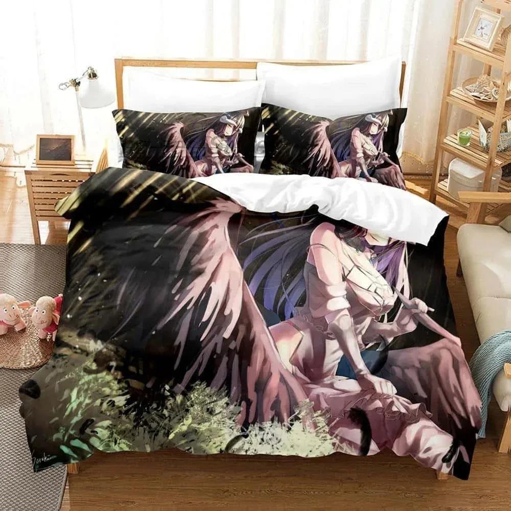 Mode 3D Druck Skelett Anime OVERLORD Bettwäsche Set Einzel Twin Full Queen King Size Bett Set Erwachsene Kind Schlafzimmer Bettbezug Sets