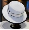 French Style Flat-Top Straw Hat Women's Summer Beach Vacation Wide Brim Sunshade Sun Hat Grass Hat for Sun Protection