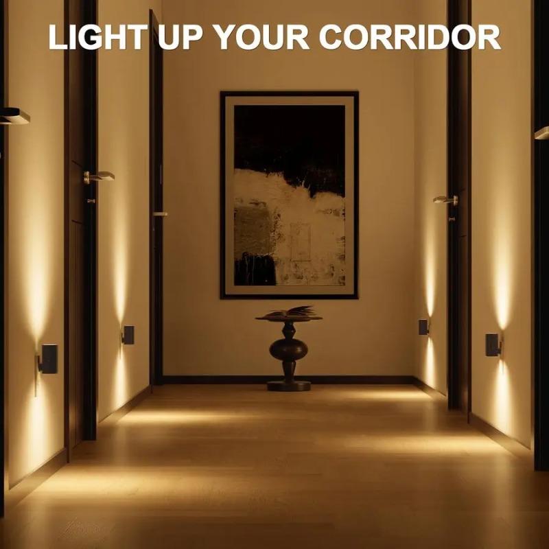 Plug-in LED Night Light Dimmable 3 Color Modes Auto On/Off Light Sensor Ultra Slim Nightlight for Bedroom Hallway Bathroom