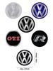 FD-1056/60/65mm 4pcs Car Styling Badge Logo Center Cap Wheel Hub Stickers Center Cover For Volkswagen MK6 Golf R GTI Jetta GTD Tiguan