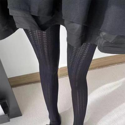 Lolita Vintage Tights Women Fashion Hollow Out Pantyhose Sculpted Mesh Women Stockings For Dress  Spring Legging
