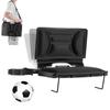 VEVOR Stadium Seat, Folding Bleacher Chair with Back Support and Thick Cushion, Padded Stadium Seat for Bleacher Includes Shoulder Strap, Hooks