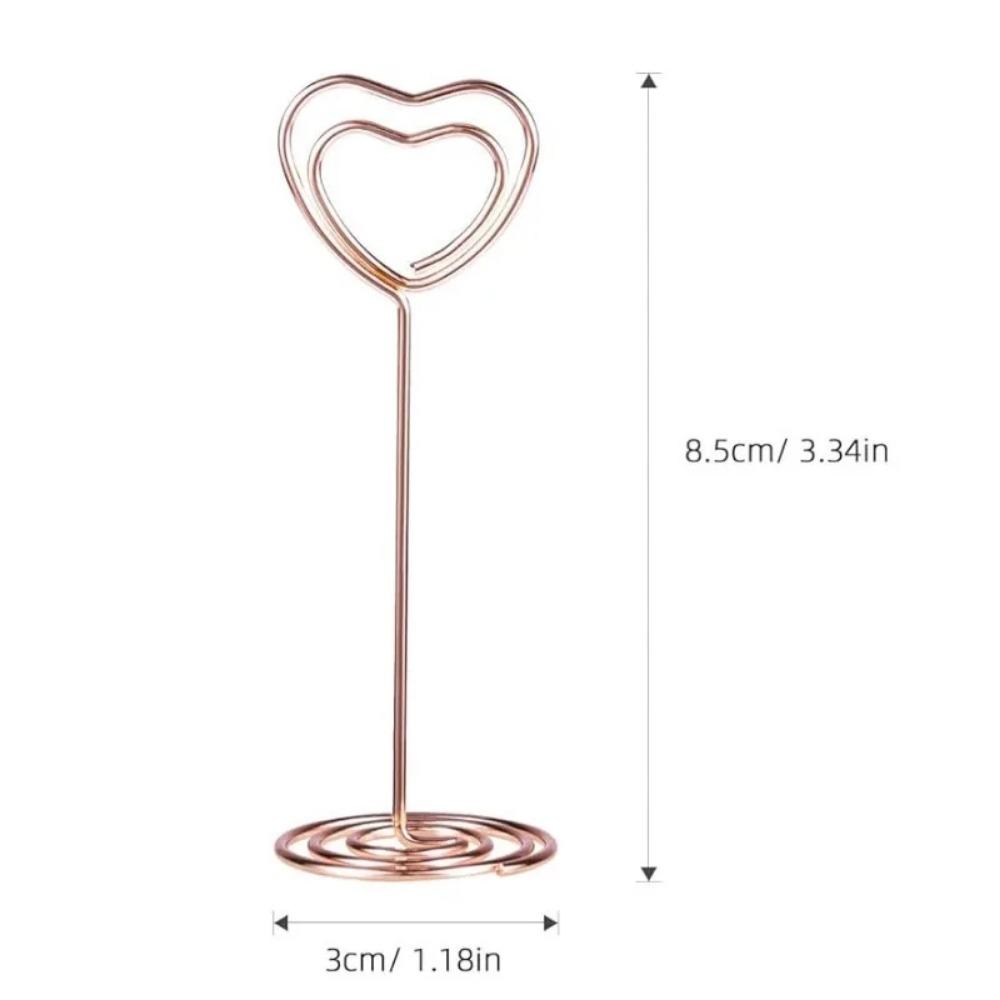 4-Pack 8.5cm Wire Table Number Holders – Versatile Place Card, Photo, and Memo Clips for Events & Displays