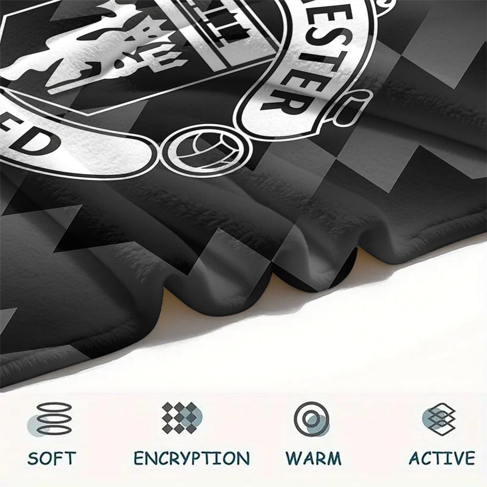 Man United2 Flannel Blanket, High quality Comfortable for All Seasons, Home Decor, Warmth and Comfort