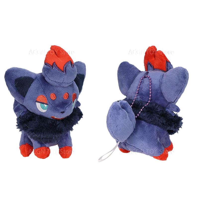 6 Styles Zorua Hisuian Zorua Shiny Plush Toy Keychain Stuffed Toys High Quality Birthday Gifts