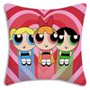 Anime Powerpuffs Girlss Pillow Covers Cartoon Sofa Decorative Home Double-Sided Printing Short Plush Cute Cushion Cover