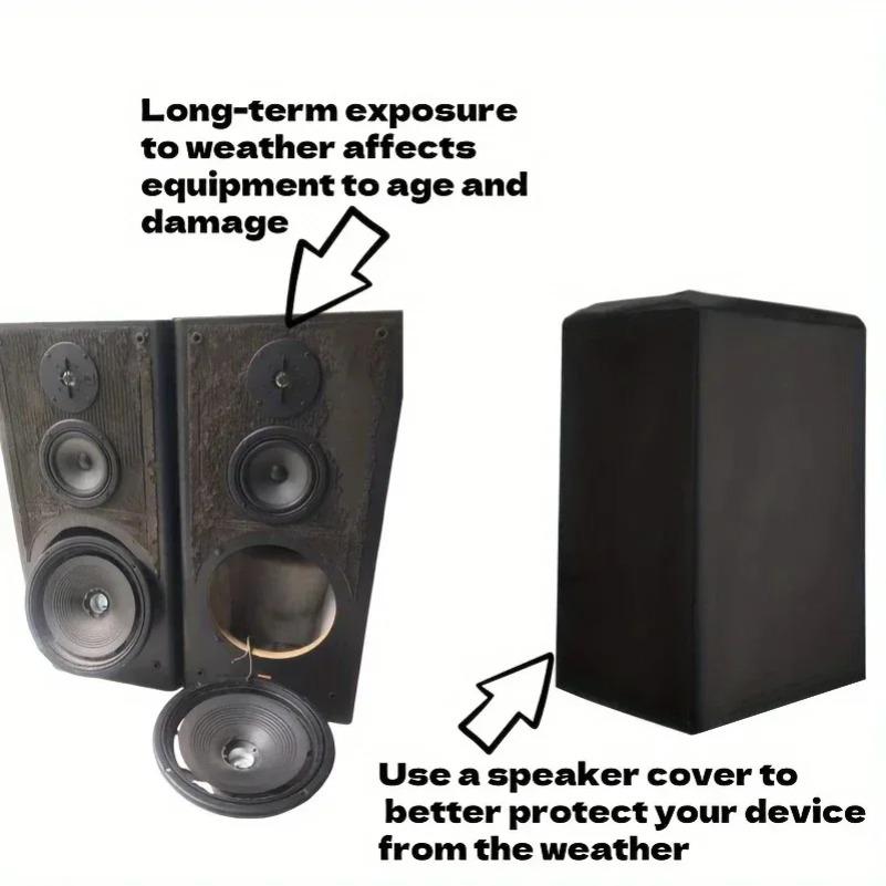 Speaker Dust Cover Waterproof & Dustproof Oxford Fabric Protection for Indoor/Outdoor Multimedia & Standing Audio Equipment.