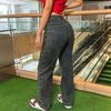 Women's Loose And Casual Trend Ripped Casual Fashion Loose Straight Tube Leg Jeans
