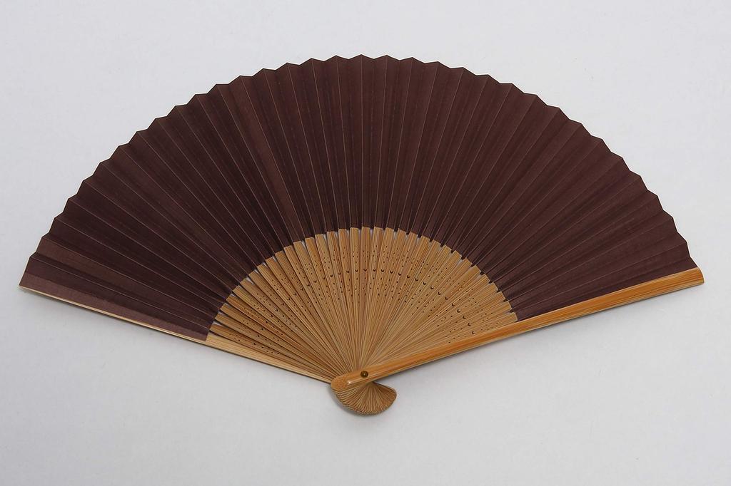 Fan with Fan In a Presentation Made In Cat [Hasegawa] Women's Kyoto-style Case, Box, Japan, Design, Brown.