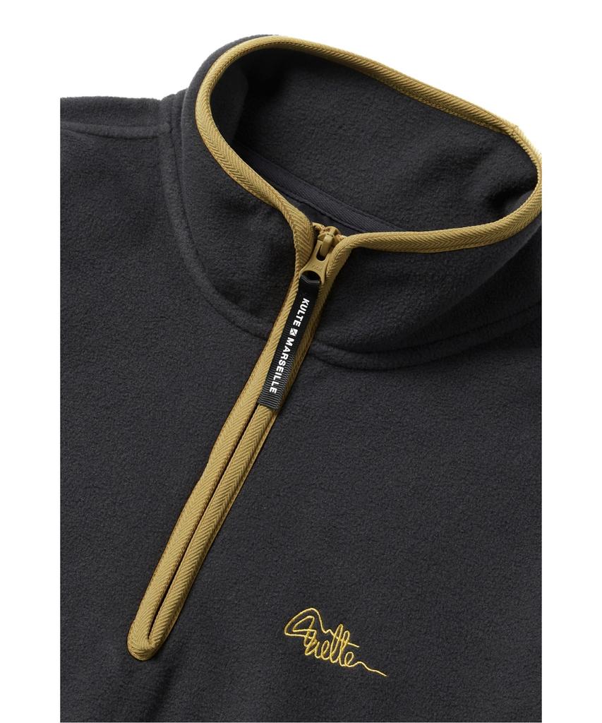 KULTE S-Script Logo Fleece Half Zip Crewneck_Grey