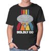 Unisex Crew Neck T-Shirt Retro Vintage Explorers Graphic Short Sleeve Casual Tee