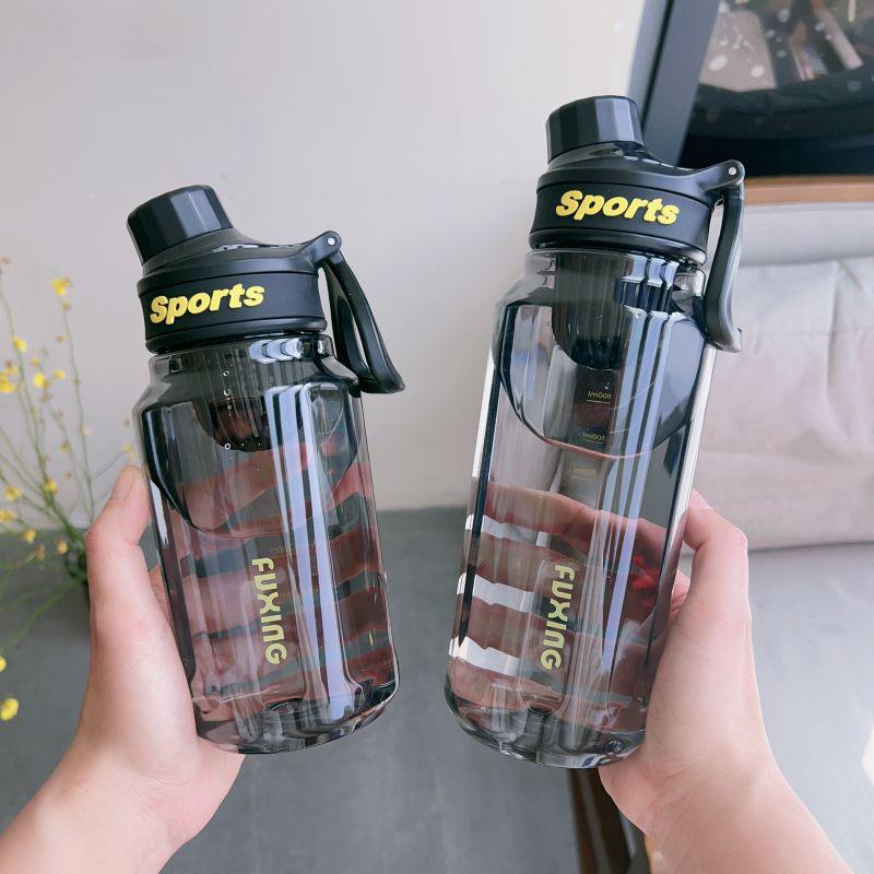 Large Capacity Sports Water Bottle with Tea Strainer - Ideal for Men, Women, Students, and Outdoor Fitness