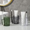 Mundspülbecher im Gletscherstil Transparent Zahnbürstenbecher Leichter Luxus Haushaltswaschbecher Kinderzahnbürstenbecher für Badezimmer