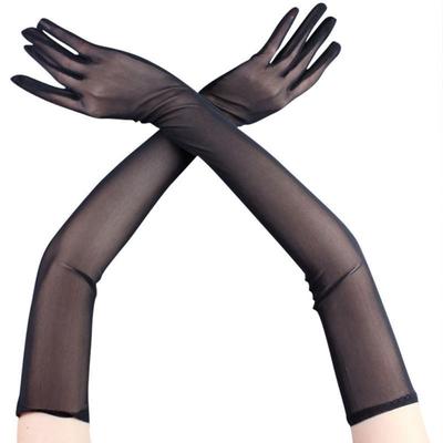 Mesh Transparent Handschuhe Nahtlose Sommer Dünne Handschuhe Oper Prom Lange Handschuhe & Fäustlinge Frauen