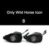For Ford Mustang 2013-2022 Side Rearview Mirror Welcome Icon Lights HD LED Projector Ghost Shadow Lamp Modification Never Fade