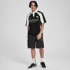Reebok American Retro Casual College Style Color Block Letter Print Breathable Short Sleeve Polo Shirt Unisex Polo Shirts Black 24SRM423UGH0