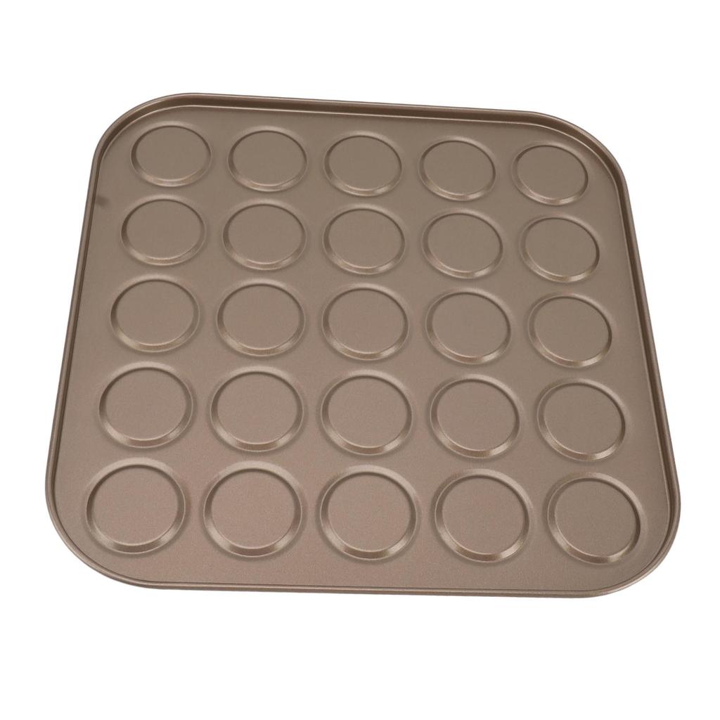Muffin Top Pan Macaron Bakeware Pan Muffin Tray Baking Mold Carbon Steel Bakeware for Oven Baking Gold