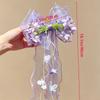 Princess Style Tassel Ribbon Flower Hair Clip for Girls
