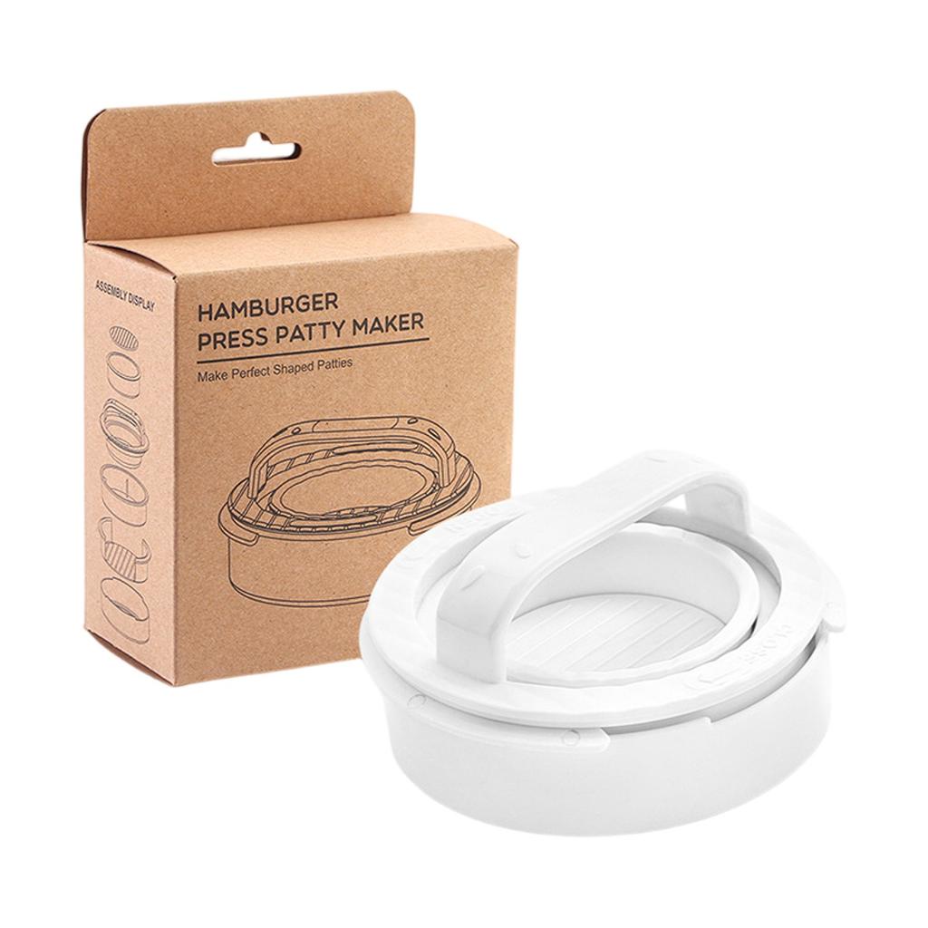 Round Hamburger Press Patty Maker Set Kitchen Meat Press Cooking Tool